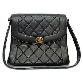 Clutch Chanel Flap in pelle nera