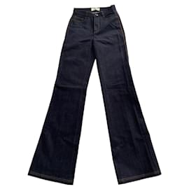 Vaqueros Fendi de denim azul marino