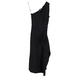 Abito Midi Rivoli in Viscosa Nera di Roland Mouret