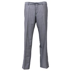 Prada gerade Hosen aus grauer Wolle