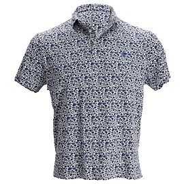 Polo Ralph Lauren Polo Shirt Slim Personalizzato con Stampa Floreale in Cotone Blu