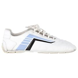 Baskets Prada Rev Low-Top en cuir blanc