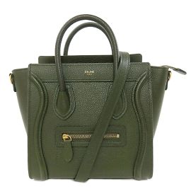 Céline Sac à main Nano Luggage en cuir de veau CELINE