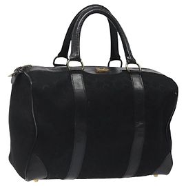 Céline Borsa a mano CELINE C Sulky in tela nera Auth 123260