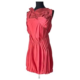 Autre Marque Espléndido vestido de seda rosa oscuro de la marca AnnaRita N, nuevo tamaño 42