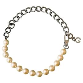 Splendida collana perle acciaio  DOLCE & GABBANA modello DJ0303