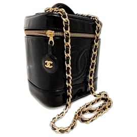 Borsa Vanity Chanel in pelle nera