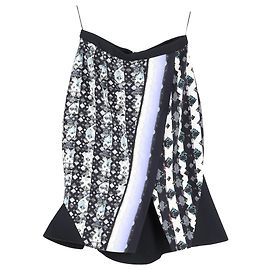Falda mini trompeta impresa de Peter Pilotto en viscosa multicolor
