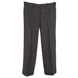 Pantalones rectos Chloé en lana gris