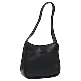 Borsa a spalla Coach in pelle nera argento autentica am8529