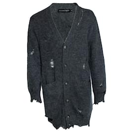 Grau beschädigter Cardigan Alexander McQueen - Alexander Mcqueen