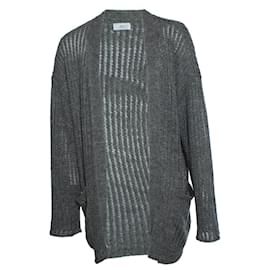 Hr. P., Strickjacke mit Taschen in Grau - Autre Marque