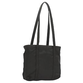 Borsa a spalla PRADA in nylon nero argento autentica bs26020