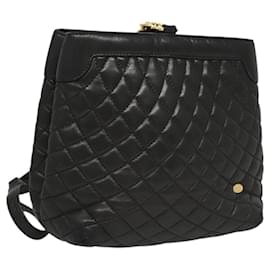 BALLY Borsa a Spalla in Pelle Nera e Oro Auth 124841 - Bally