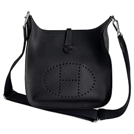 Hermès Evelyne 29 Taurillon Clemence Borsa Hobo Crossbody S Nera