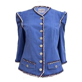 Chanel Barocke Opulenz Denimjacke Paris / Versailles 42 FR