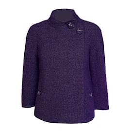 Chanel Chaqueta de Tweed Amatista Profunda 34 FR de París / Mónaco