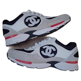 Sneakers Chanel CC Runners Nero Avorio Beige