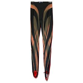 Thierry Mugler Leggings schwarz und nude transparenter Effekt