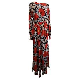 Abito maxi stampato floreale Diane Von Furstenberg in viscosa multicolore