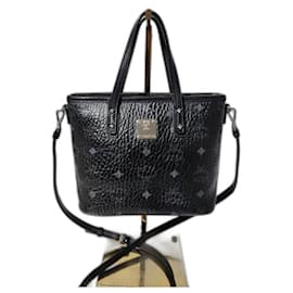 MCM Mini Sac Tote Noir/Gris