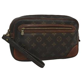 LOUIS VUITTON Monogram Marly Dragonne GM Borsa Clutch M51825 LV Auth th6078