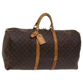 LOUIS VUITTON Monogram Keepall 60 Borsa Boston M41422 LV Auth 123386