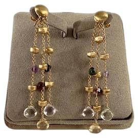 Autre Marque Orecchini Marco Bicego Paradise Multi-Strand in oro e pietre preziose
