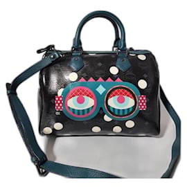MCM Craig & Karl Snowdome Borsa Boston Nera/Verde