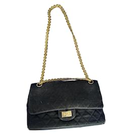Borsa a mano Chanel in tessuto nero