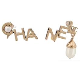 NEUE CHANEL AB9508 CC LOGO BUCHSTABEN & PERLEN OHRRINGE - Chanel