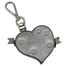 PRADA Charm aus Safiano-Leder Silber Auth ac3850 - Prada