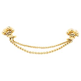 Autre Marque Vintage 18K Gold Double Clip Brooch with Diamonds – Retro Bow Sheaf Design