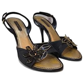 Louis Vuitton Stiletto High Heels Schwarz Leder