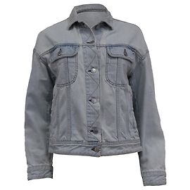 Chaqueta de botones Acne Studios en denim de algodón azul