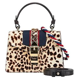 Gucci Harako Sylvie Leopard 2way Bag 470270