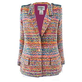 Chanel Vibrante dynamische Tweedjacke Paris / Seoul 36 FR
