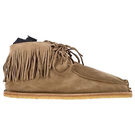 Botines con flecos Nino de Saint Laurent en ante marrón