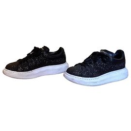 Sneakers Alexander McQueen Oversize in pelle nera 40
