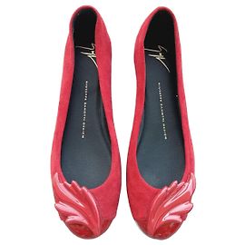 Ballerine Giuseppe Zanotti in pelle rossa