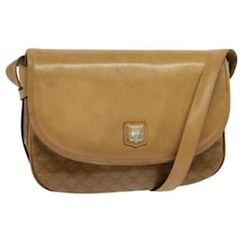 Céline Borsa a spalla in tela Macadam CELINE marrone oro Auth BA2757