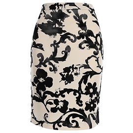 Falda lápiz hasta la rodilla Moschino Cheap And Chic en poliéster multicolor