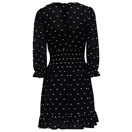 Vestido mini estampado Rythonoeud de Maje en poliéster negro