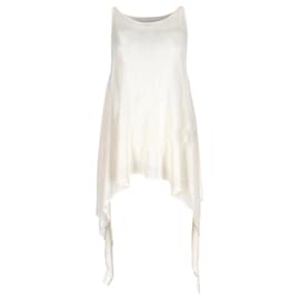 Top asimétrico sin mangas Emilio Pucci en viscosa blanca
