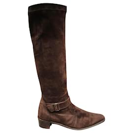Botas Paraboot Marrón Oscuro Ante
