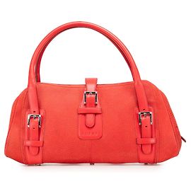 Borsa Senda in nubuck rosso LOEWE