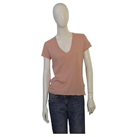 T-shirt Zadig & Voltaire Story Fishnet Skull Cross coton pêche XS