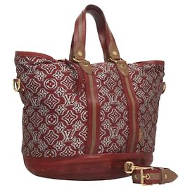 LOUIS VUITTON Borsa Aviatore Monogram Jaguar Bordeaux M40384 LV Auth bs26320