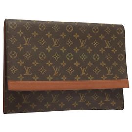 LOUIS VUITTON Monogram Porte Envelope Clutch Bag M51801 LV Auth BA2713