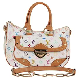 LOUIS VUITTON Borsa Rita 2way Monogram Multicolore Bianca M40125 LV Auth 121279V
